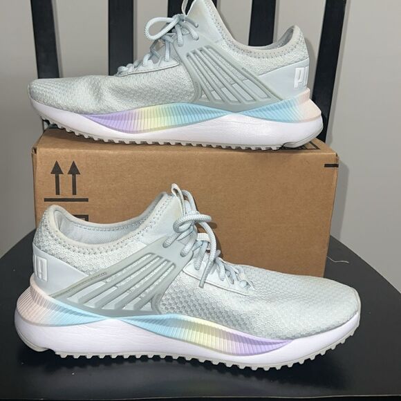 Puma Lightweight sneaker la blue white pink - Picture 5 of 6